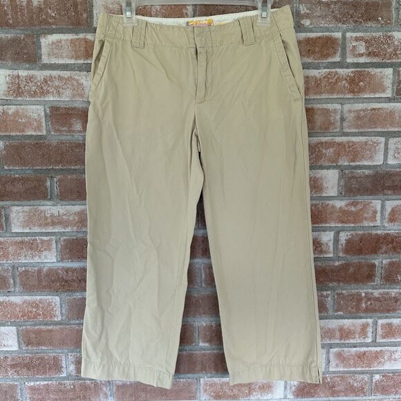 Lilly Pulitzer Khaki Chino Capri Pants Size 2 - Picture 1 of 9